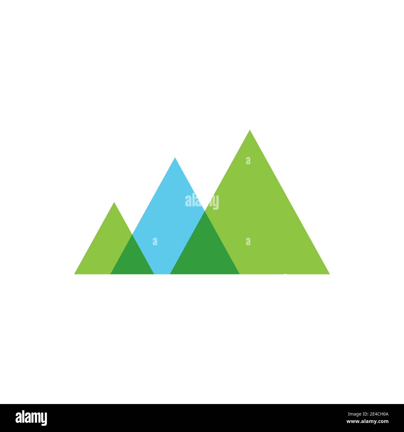 L'icône de montagne modèle logo Vector illustration design Illustration de Vecteur