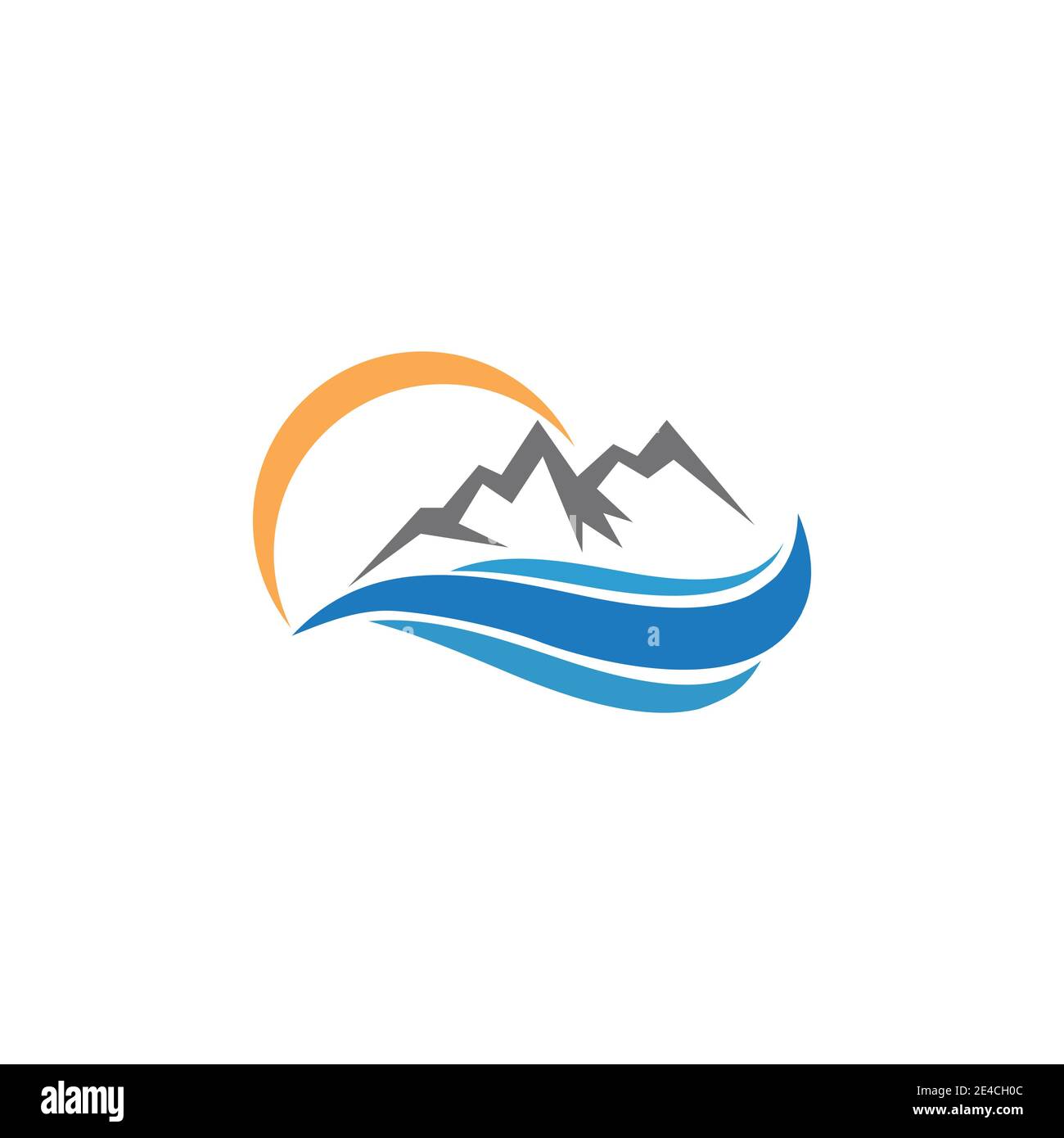L'icône de montagne modèle logo Vector illustration design Illustration de Vecteur