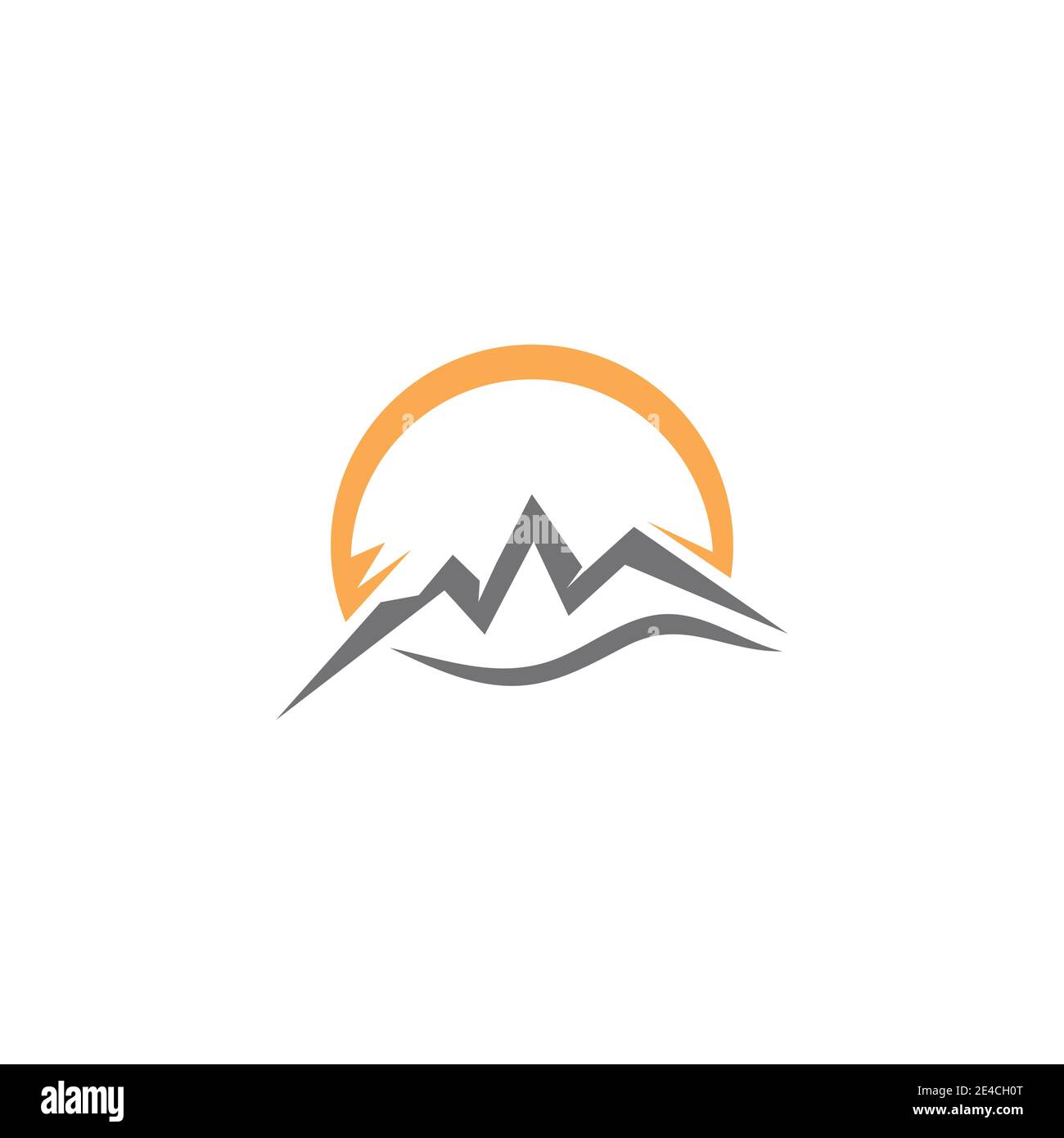 L'icône de montagne modèle logo Vector illustration design Illustration de Vecteur