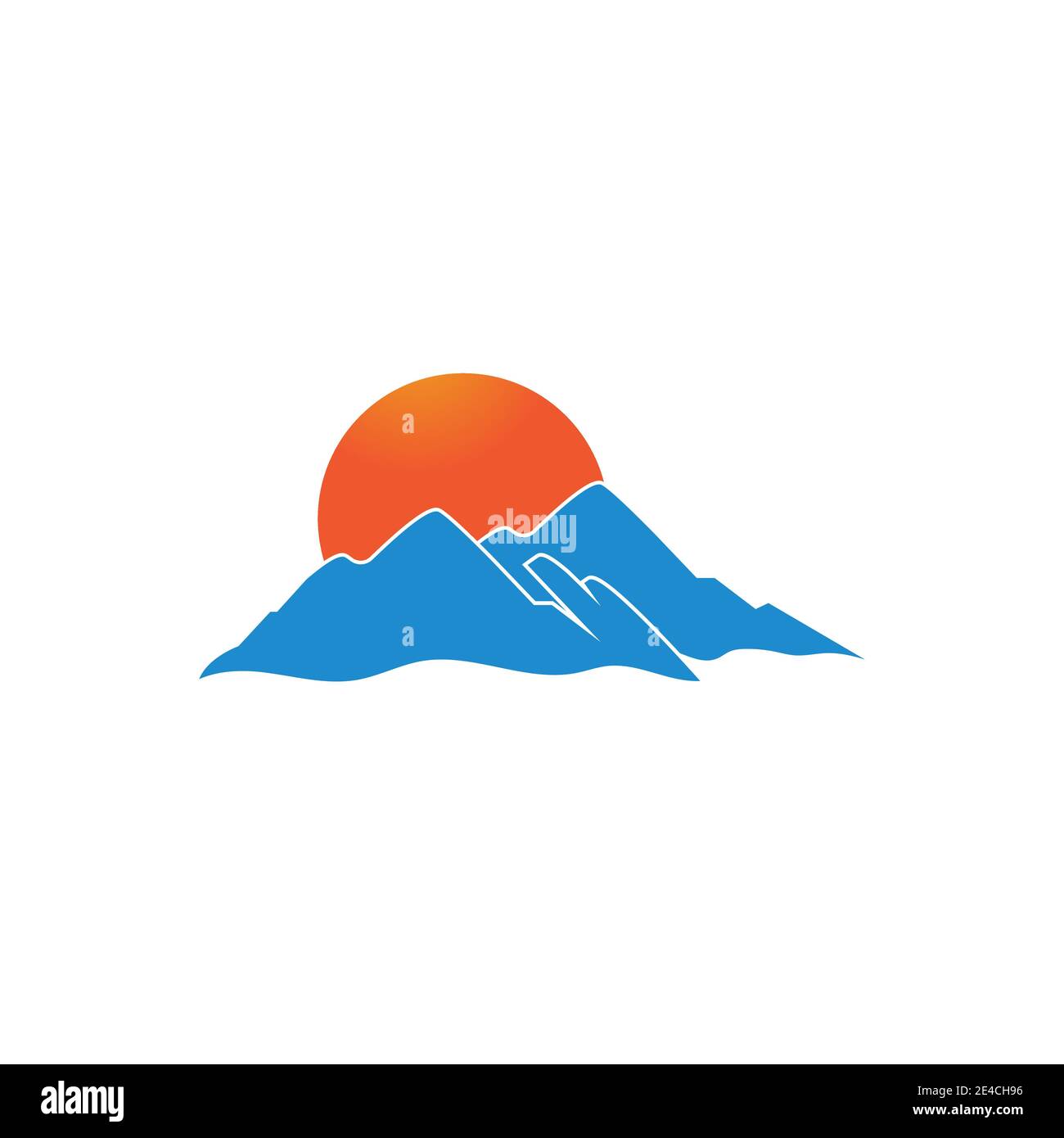 L'icône de montagne modèle logo Vector illustration design Illustration de Vecteur