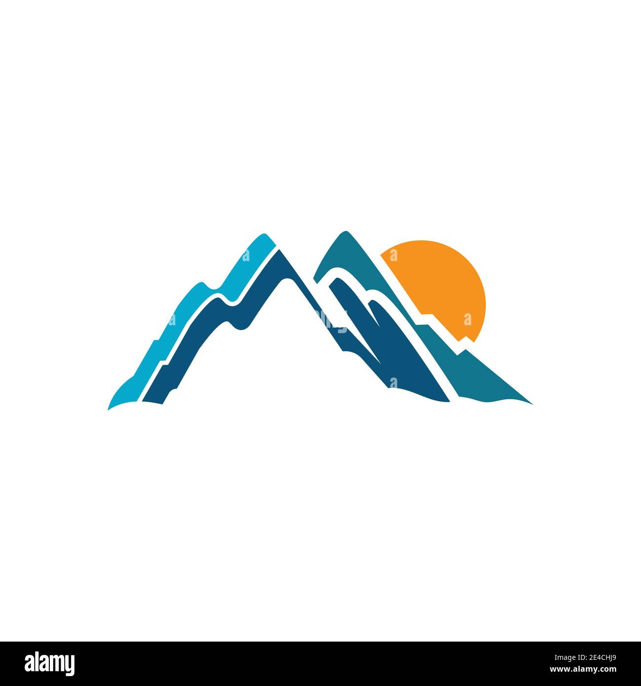 L'icône de montagne modèle logo Vector illustration design Illustration de Vecteur