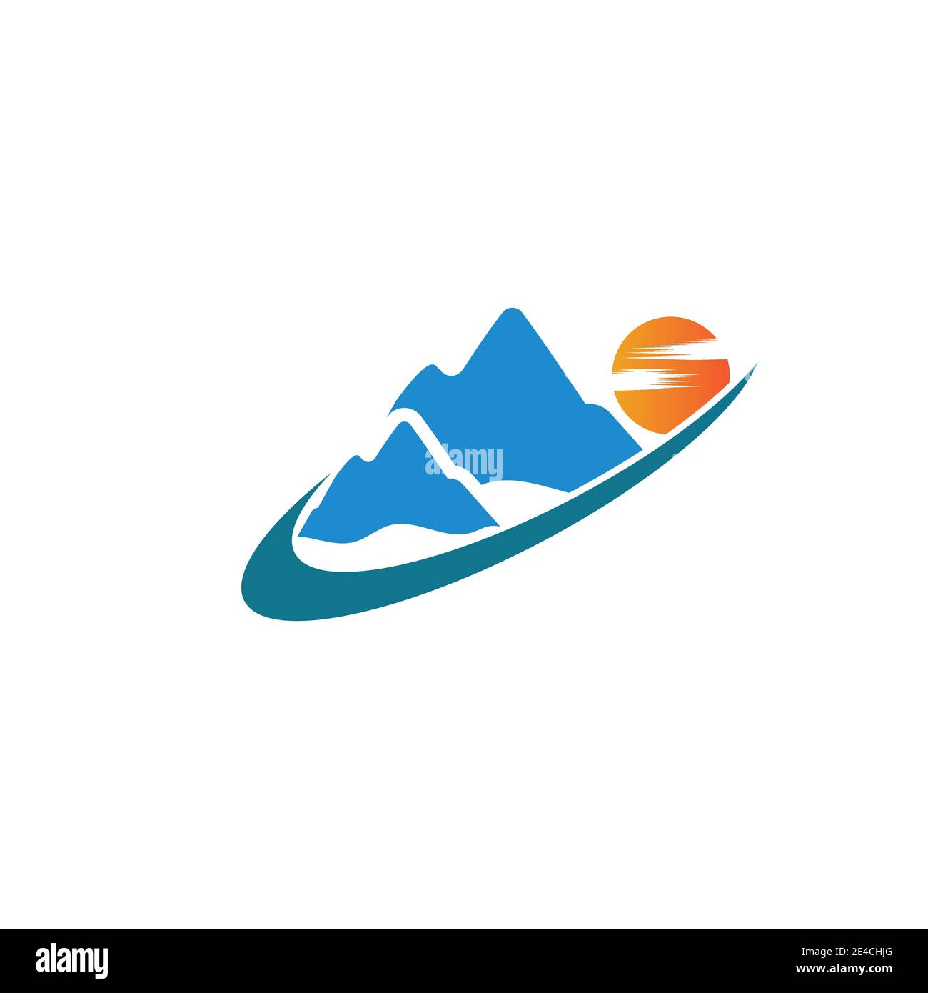 L'icône de montagne modèle logo Vector illustration design Illustration de Vecteur
