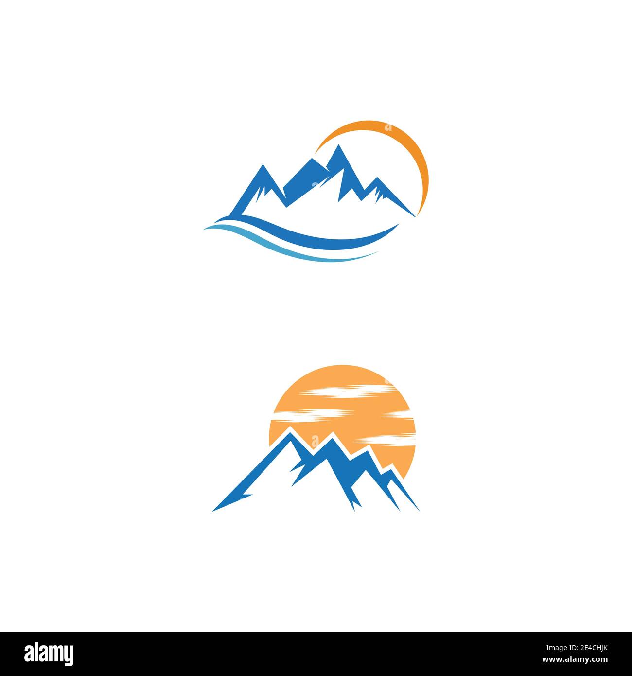 L'icône de montagne modèle logo Vector illustration design Illustration de Vecteur