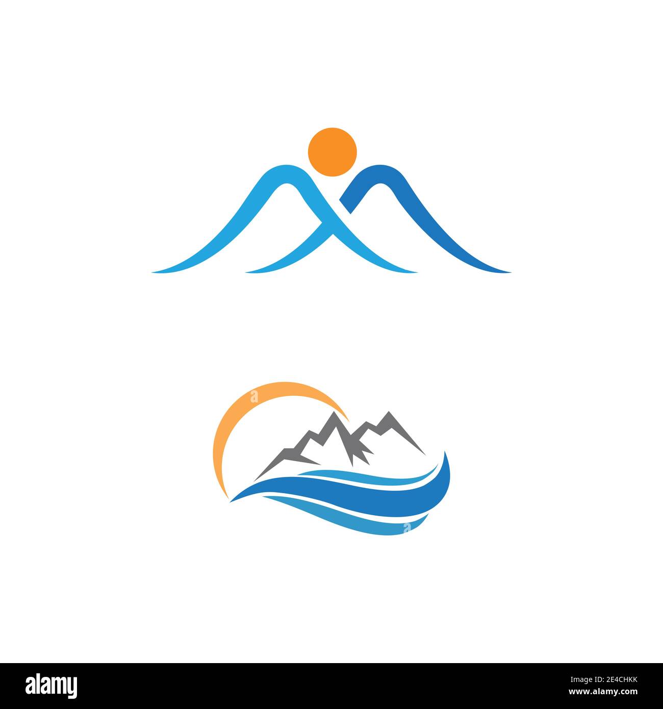 L'icône de montagne modèle logo Vector illustration design Illustration de Vecteur