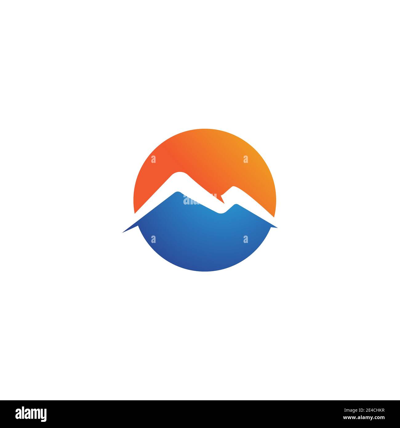 L'icône de montagne modèle logo Vector illustration design Illustration de Vecteur