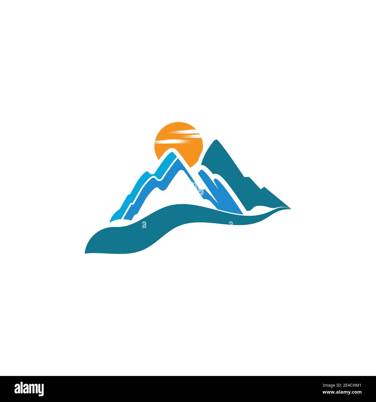 L'icône de montagne modèle logo Vector illustration design Illustration de Vecteur