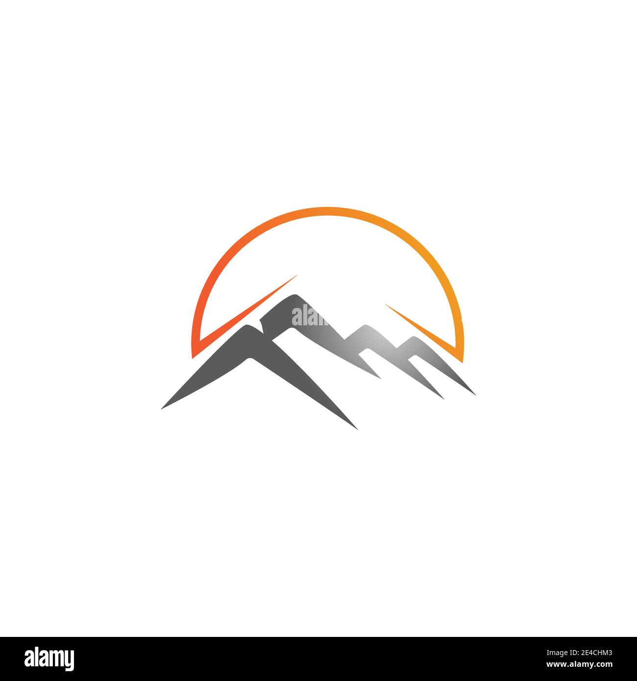 L'icône de montagne modèle logo Vector illustration design Illustration de Vecteur