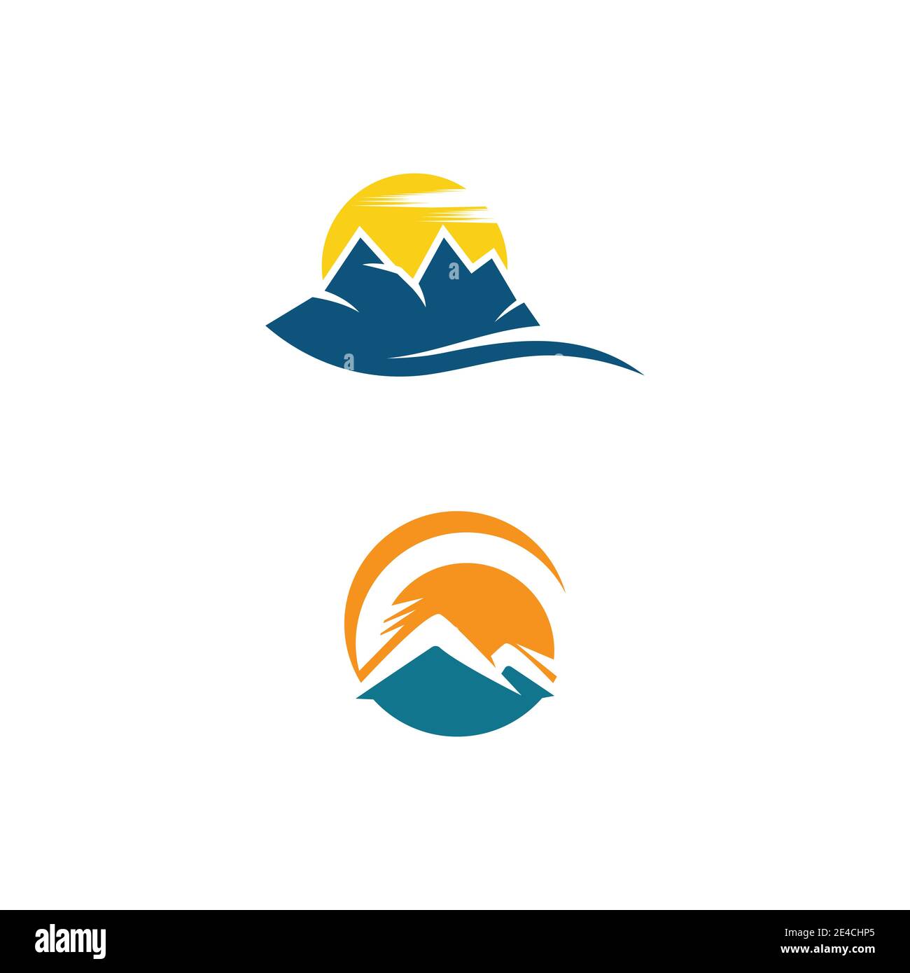 L'icône de montagne modèle logo Vector illustration design Illustration de Vecteur