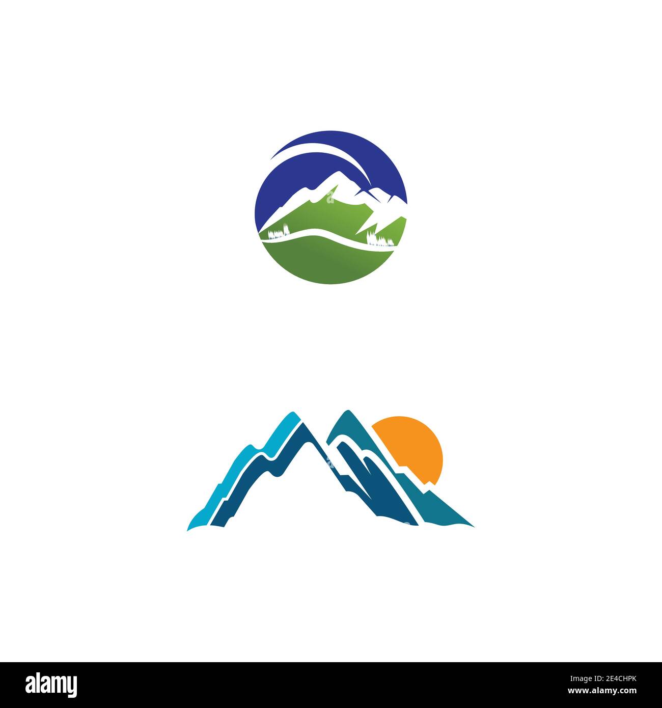 L'icône de montagne modèle logo Vector illustration design Illustration de Vecteur