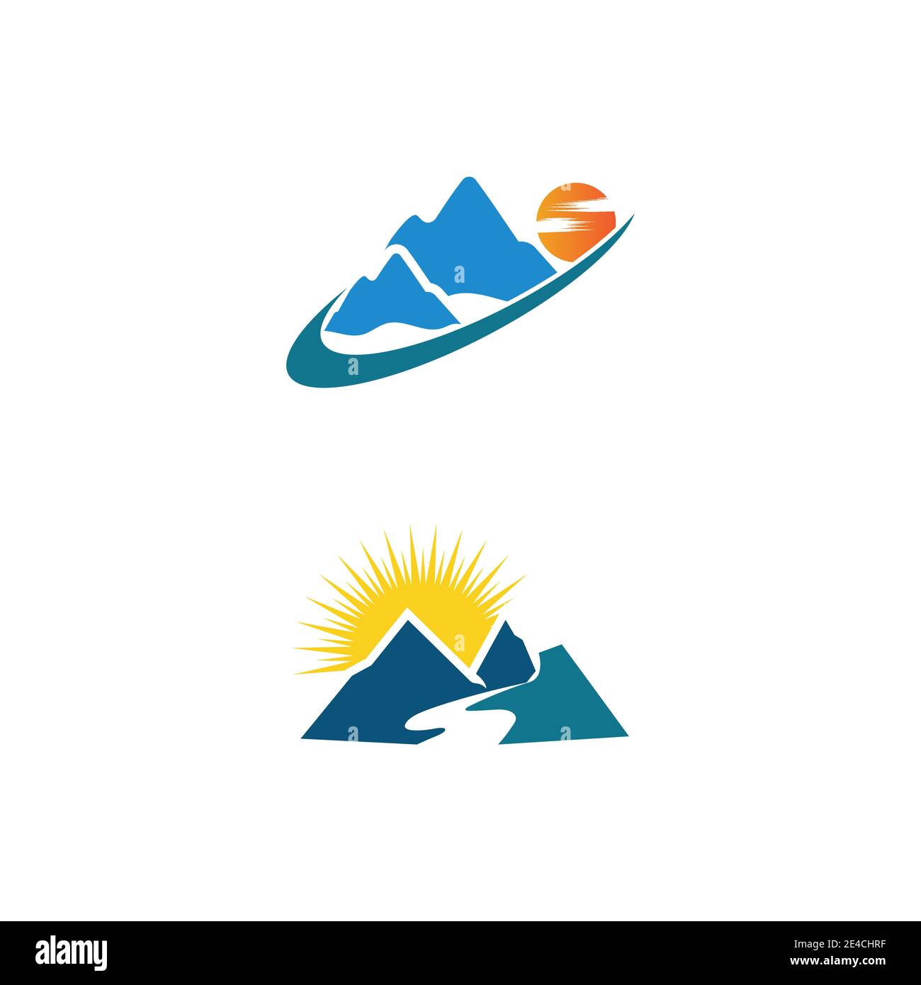 L'icône de montagne modèle logo Vector illustration design Illustration de Vecteur