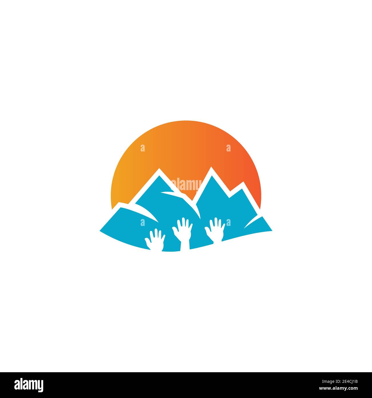 L'icône de montagne modèle logo Vector illustration design Illustration de Vecteur