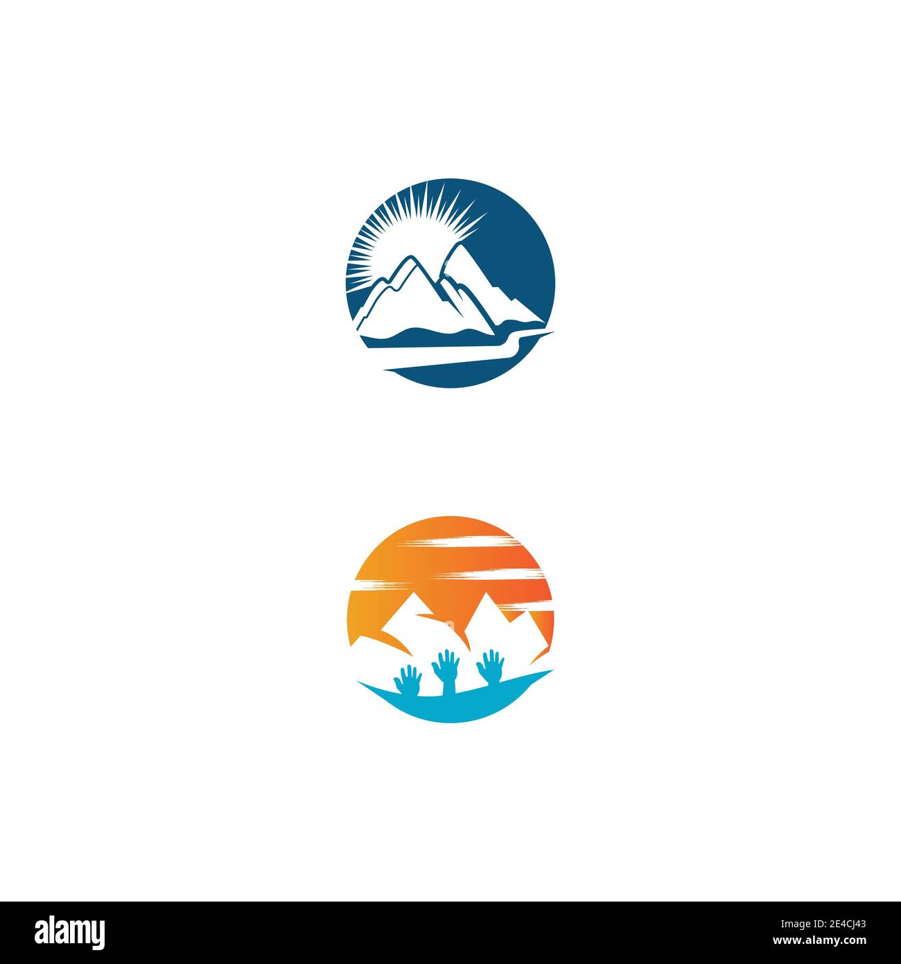 L'icône de montagne modèle logo Vector illustration design Illustration de Vecteur