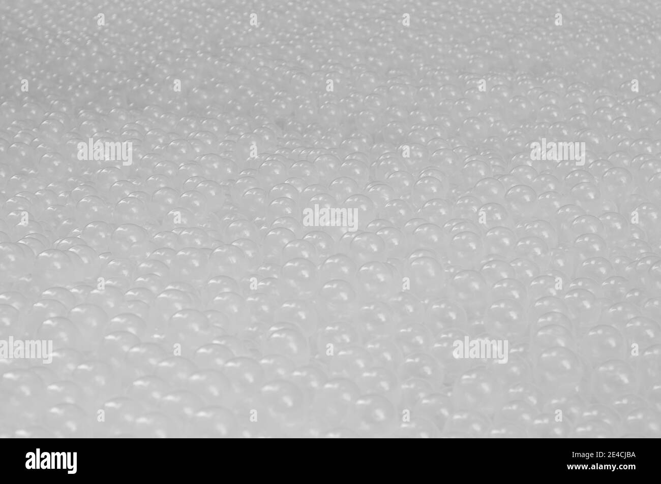 Petites boules en plastique (en monochrome) Banque D'Images