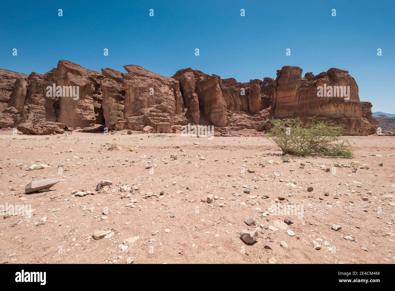 Moyen-Orient, Israël, désert du Néguev, Parc Timna, piliers de Salomon Banque D'Images