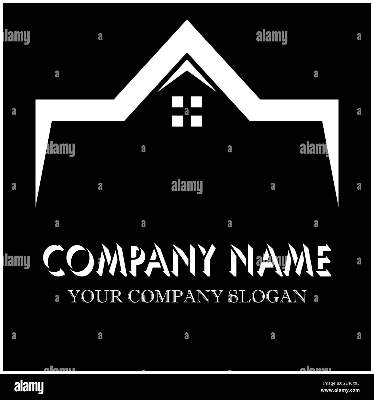 Immobilier , Immobilier Logo design Illustration de Vecteur