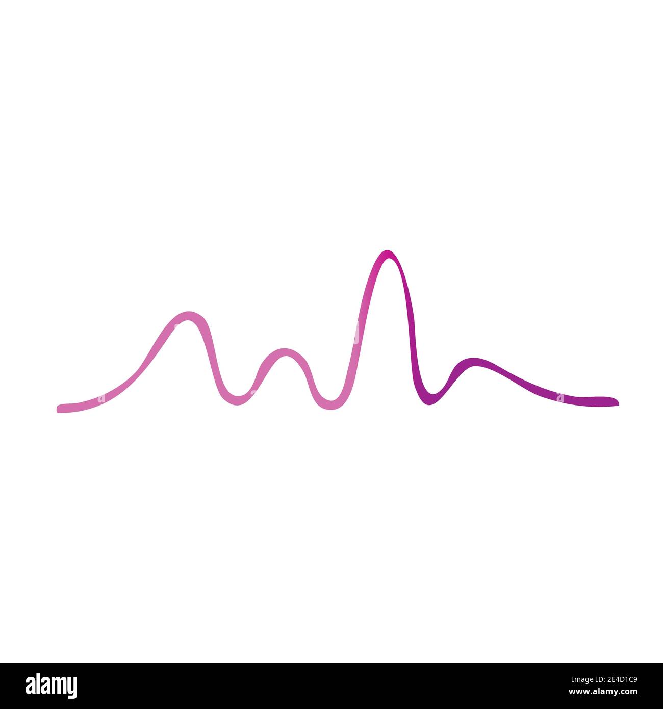 Les ondes sonores vector illustration design template Illustration de Vecteur