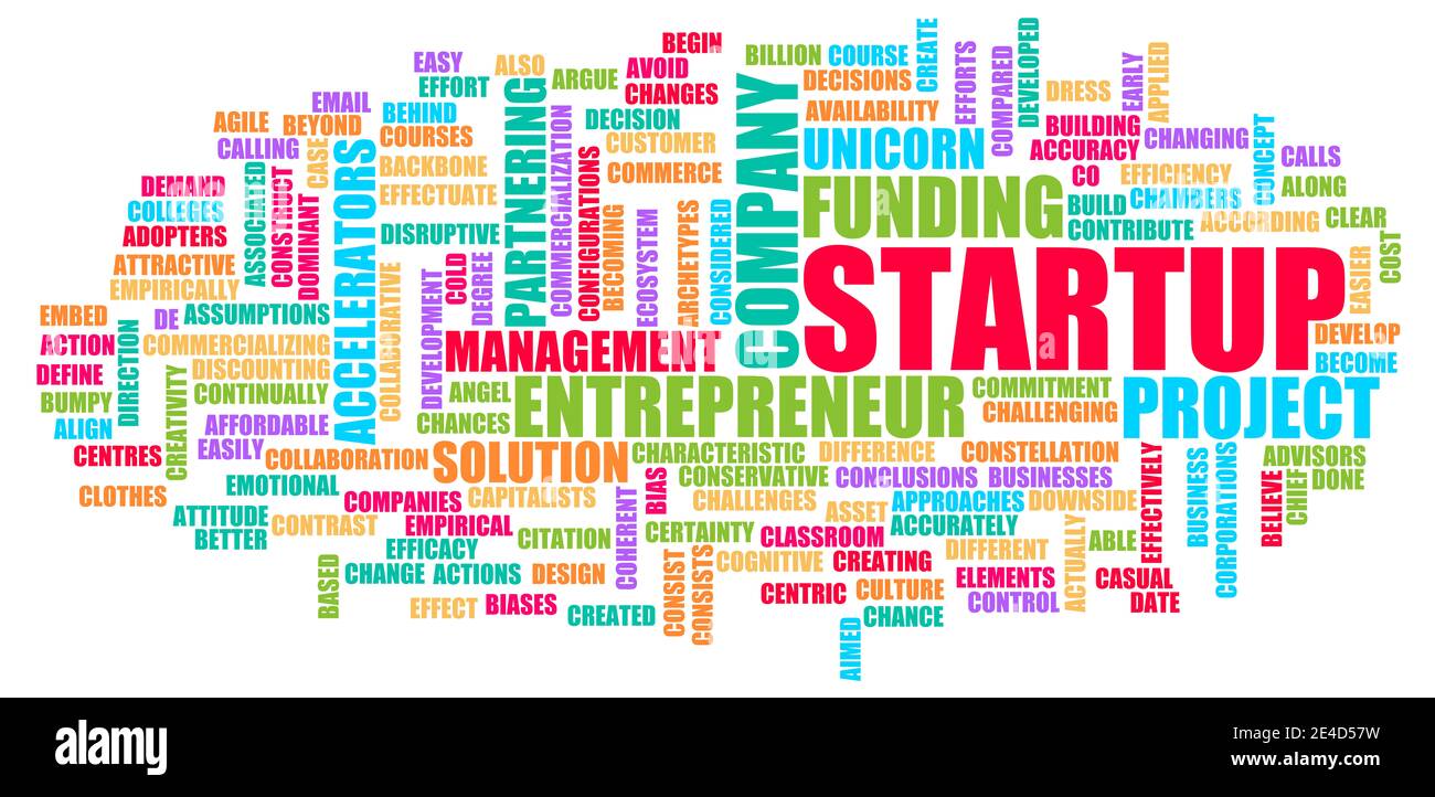 Startup as a Creative Business concept Abstract Banque D'Images