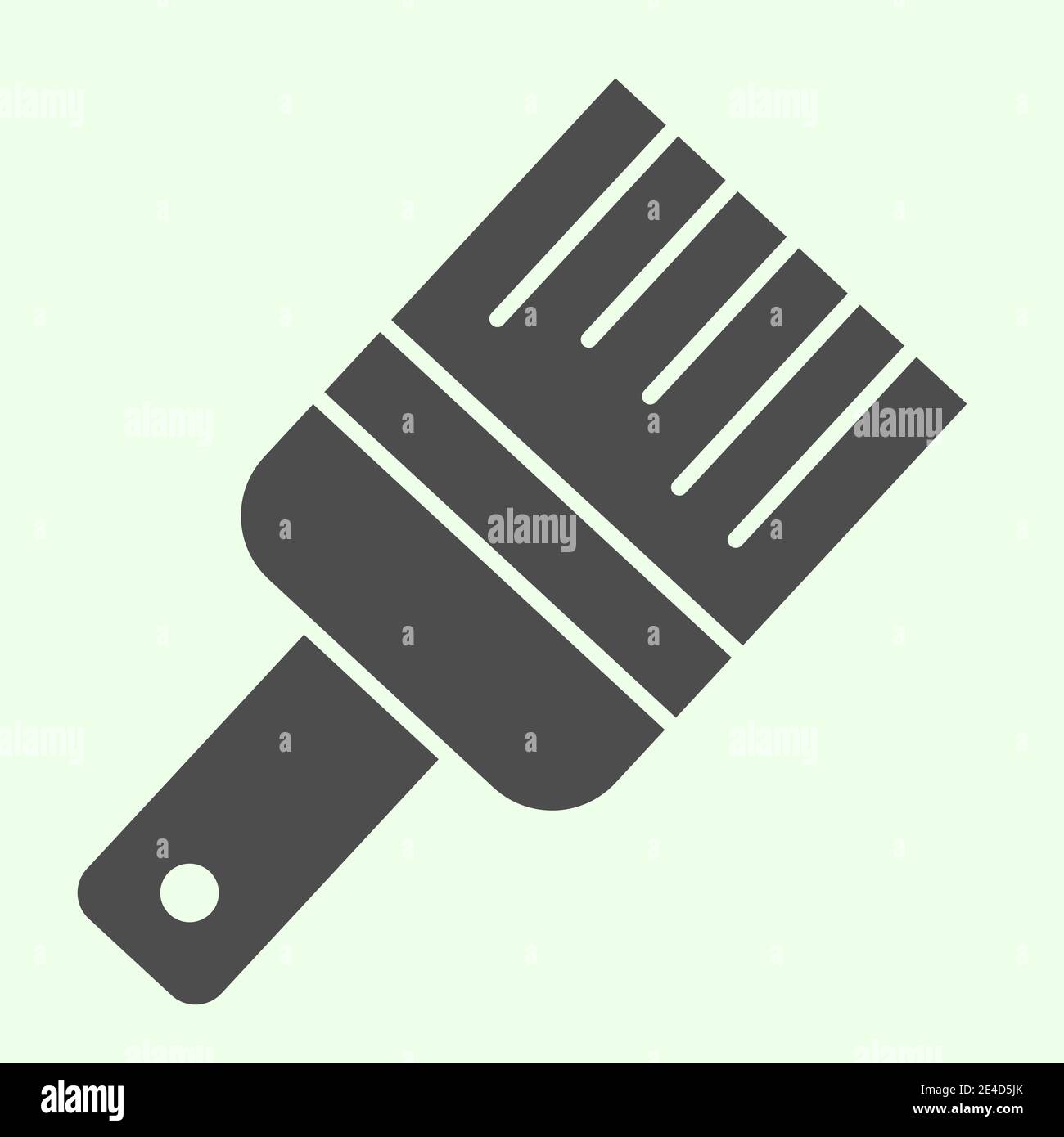 Icône pinceau Uni. Pinceau de construction pour réparation maison style glyphe pictogramme sur fond blanc. Construction de maisons et rénovation de panneaux pour mobile Illustration de Vecteur