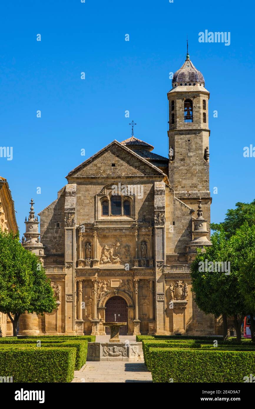 Sacra Capilla del Salvador del Mundo. Chapelle du Sauveur du XVIème siècle, place Vazquez de Molina. Ubeda, site classé au patrimoine mondial de l'UNESCO. Province de Jaen, Banque D'Images