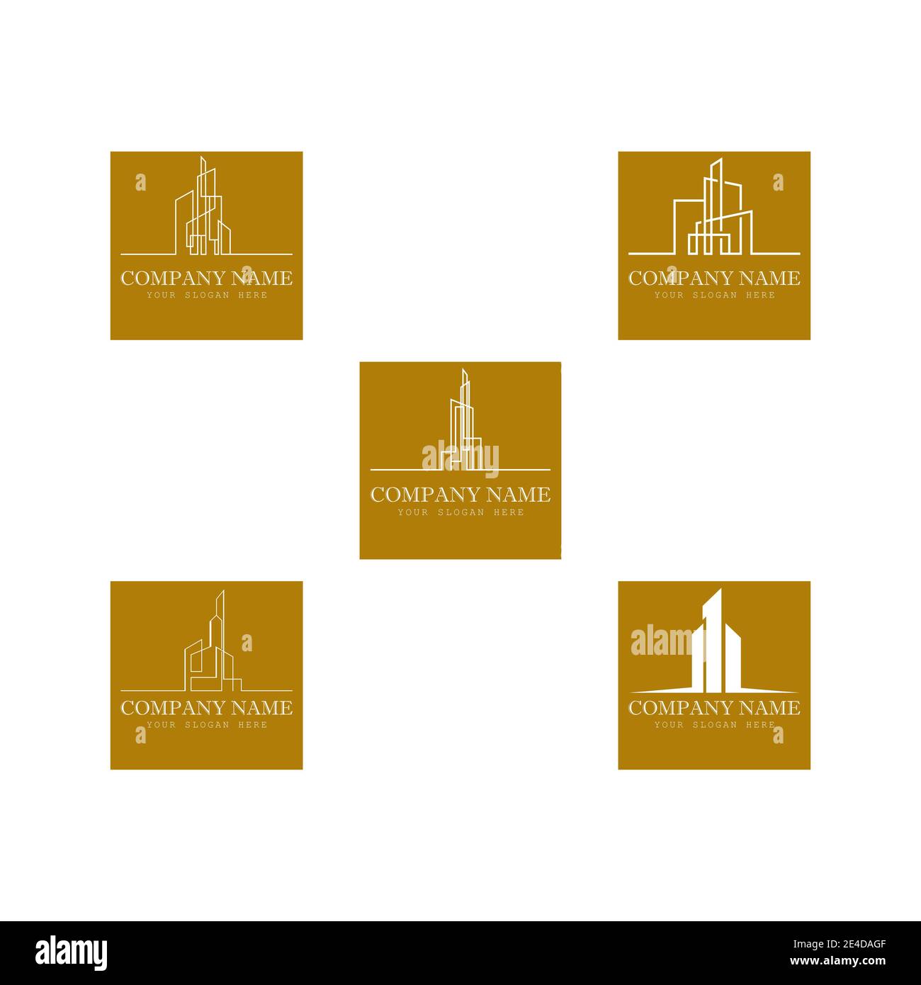 Définir le logo Immobilier , propriété et Construction Illustration de Vecteur