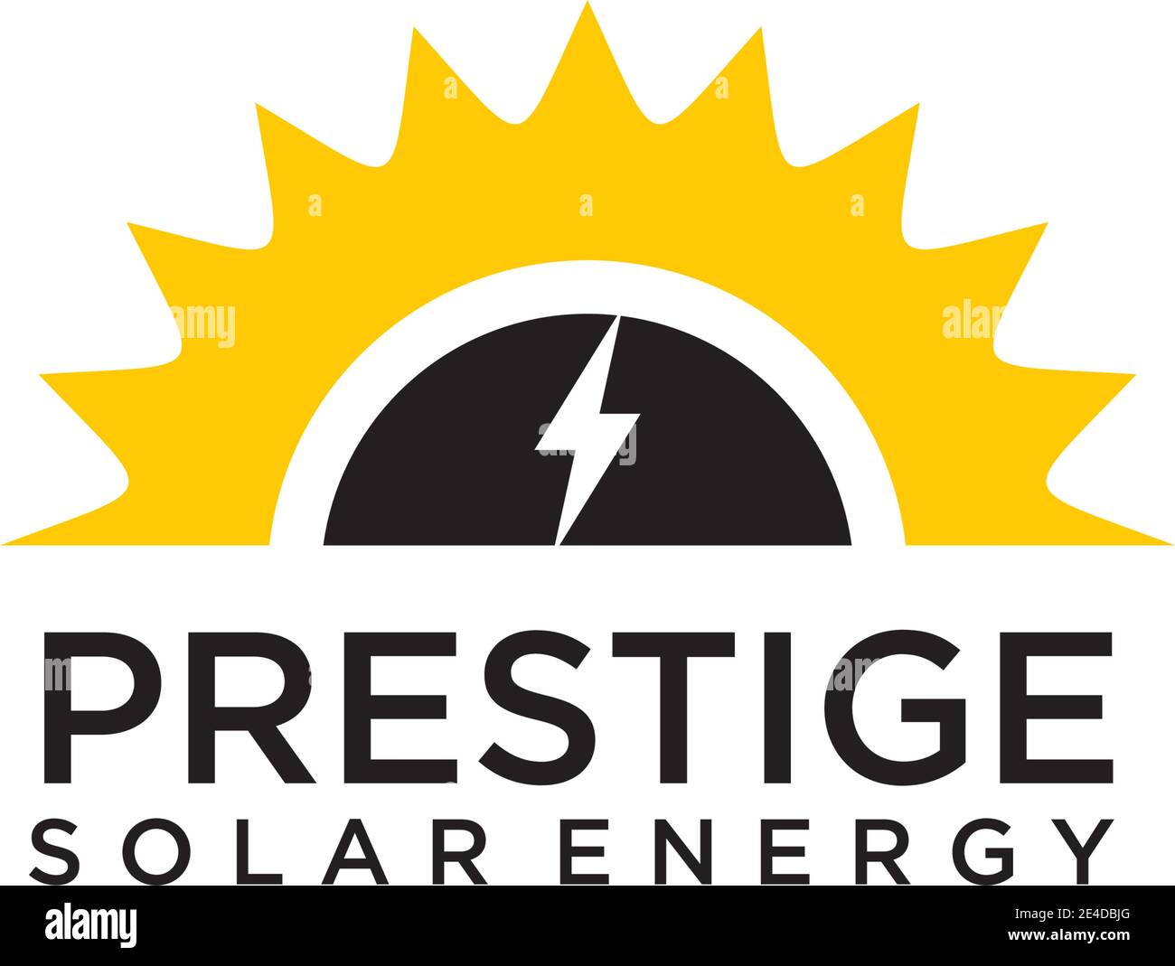 Modèle vectoriel de conception de logo énergie solaire Illustration de Vecteur