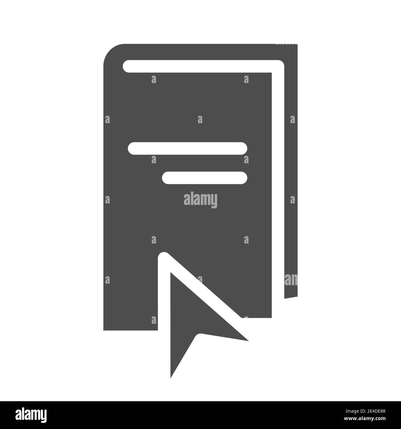 Icône de livre électronique pleine. Illustration vectorielle eLearning isolée sur blanc. Design électronique de type glyphe de livre et de curseur, conçu pour le Web et les applications. SPE 10. Illustration de Vecteur