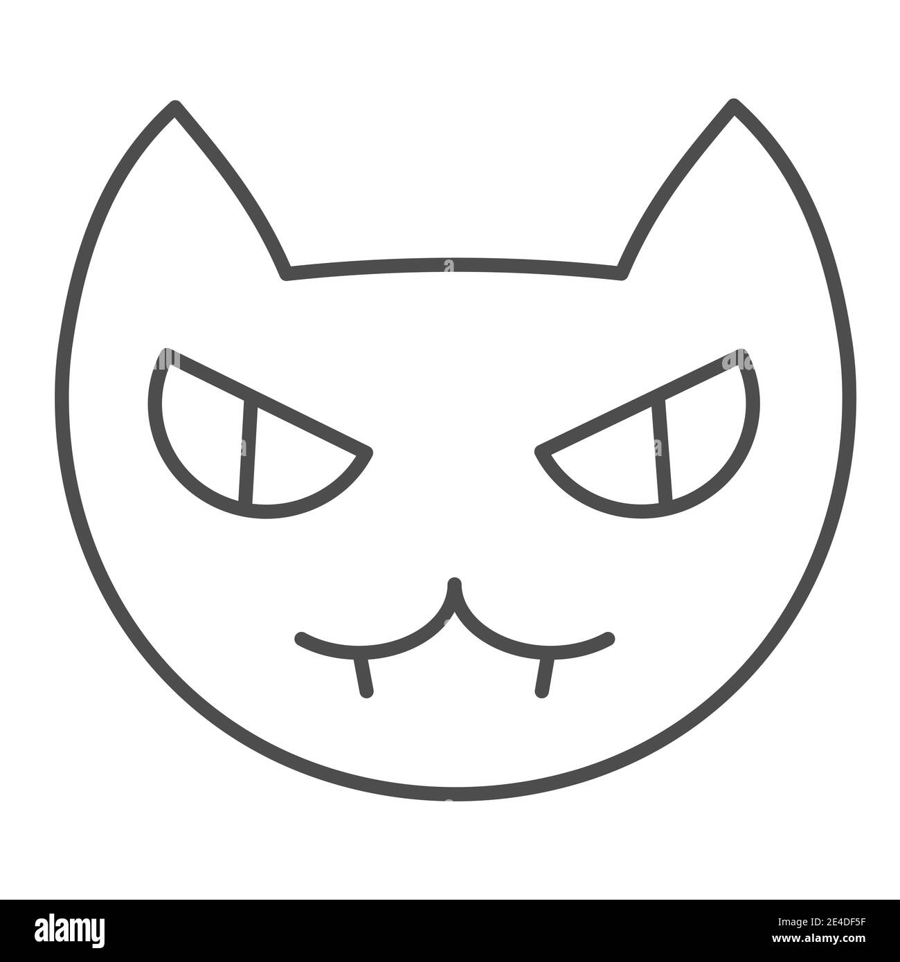 Icône de face de chat pleine. Illustration vectorielle de masque animal isolée sur blanc. Design de style glyphe pour animaux, conçu pour le Web et les applications. SPE 10. Illustration de Vecteur