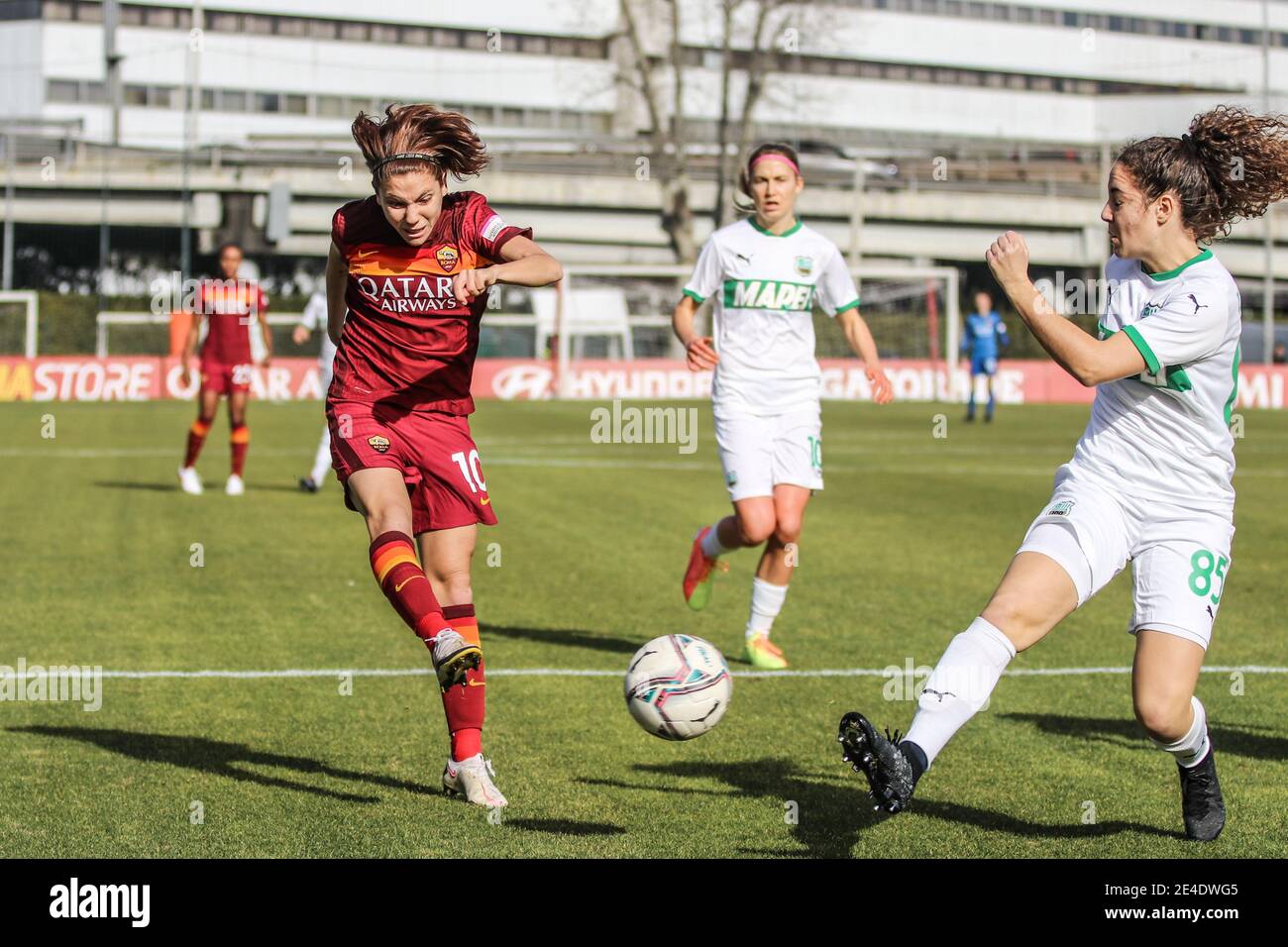 Rome, Italie. 23 janvier 2021. Rome, Italie, Tre Fontane Stadium, 23 janvier 2021, but Manuela Giugliano ( COMME Roma ) pendant AS Roma vs US Sassuolo - football italien série A Women Match Credit: Simona Scarano/LPS/ZUMA Wire/Alamy Live News Banque D'Images