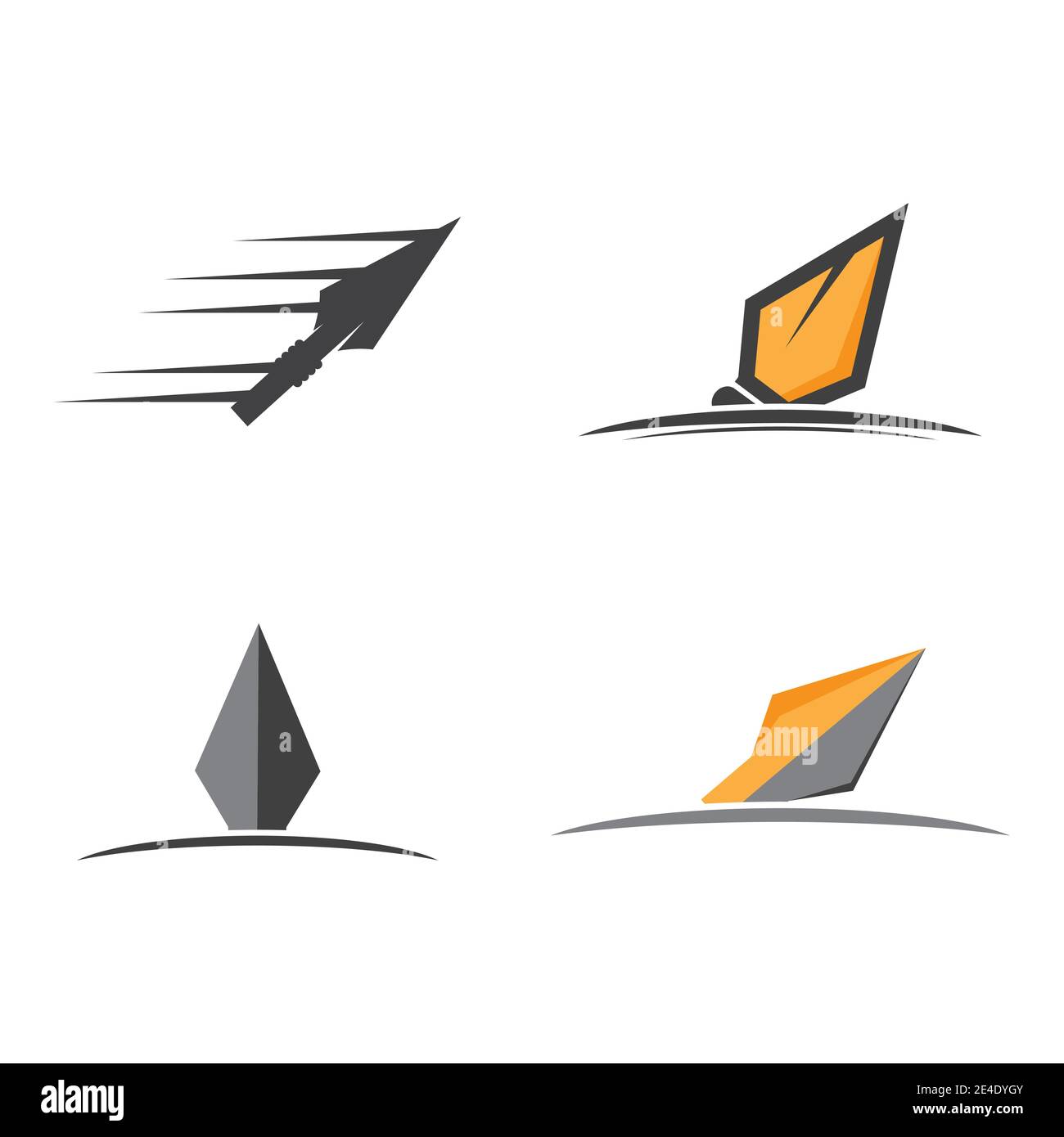 Logo effilée modèle vecteur nature du symbole Illustration de Vecteur