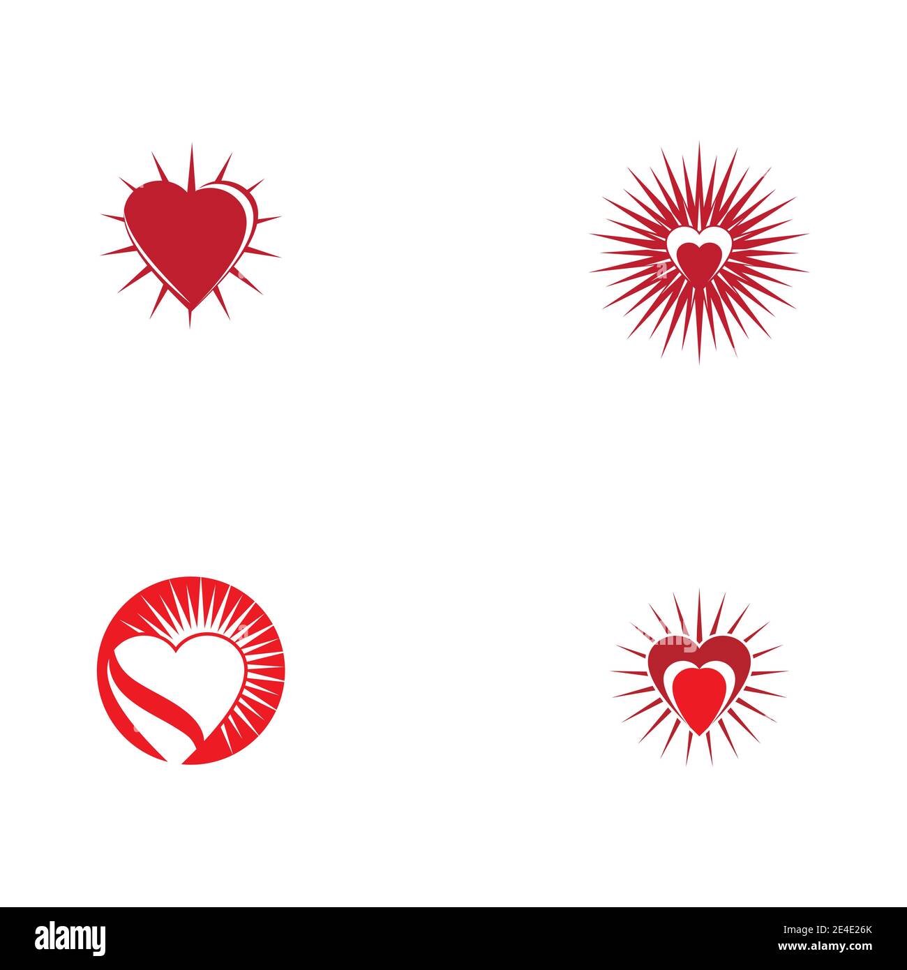 Amour beauté icône vecteur illustration design Template Illustration de Vecteur