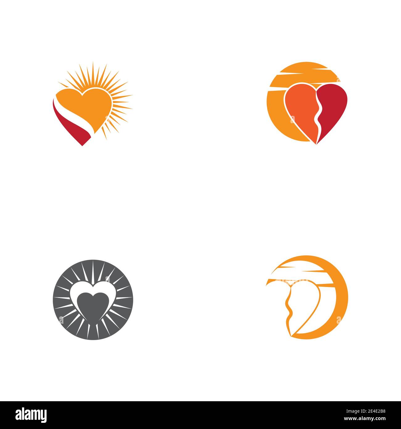 Amour beauté icône vecteur illustration design Template Illustration de Vecteur