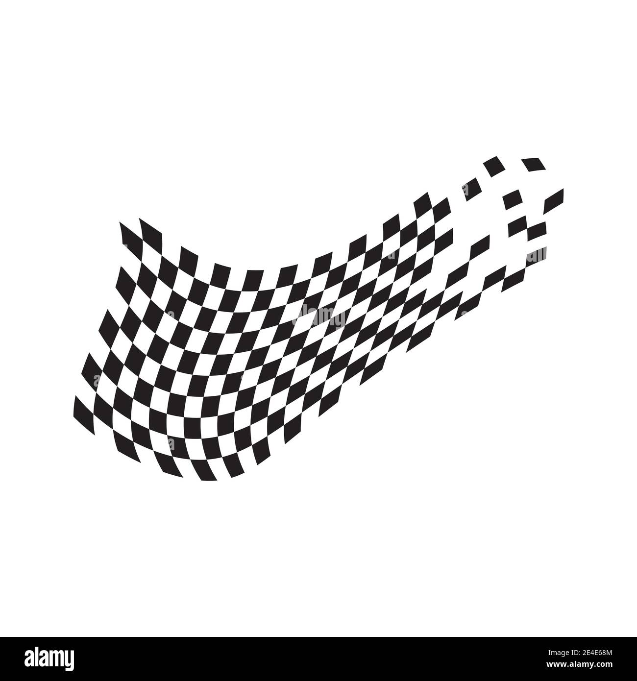 L'icône du drapeau de course, simple vecteur illustration design Illustration de Vecteur