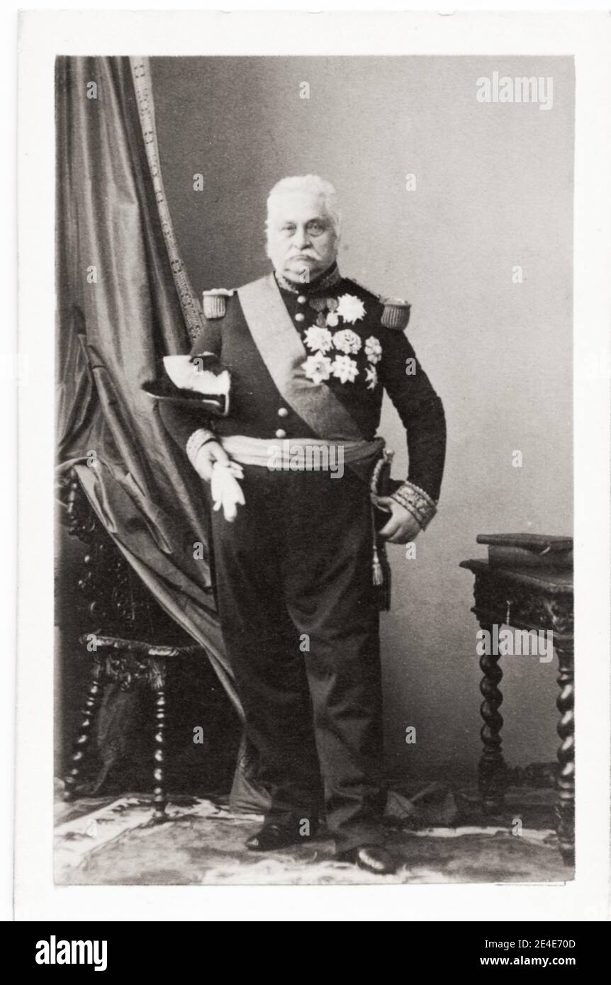 Photo du XIXe siècle : Alphonse Henri, comte d'Hautpoul (4 janvier 1789 – 27 juillet 1865) a été Premier ministre de France du 31 octobre 1849 au 10 avril 1851 pendant la deuxième République française. Banque D'Images