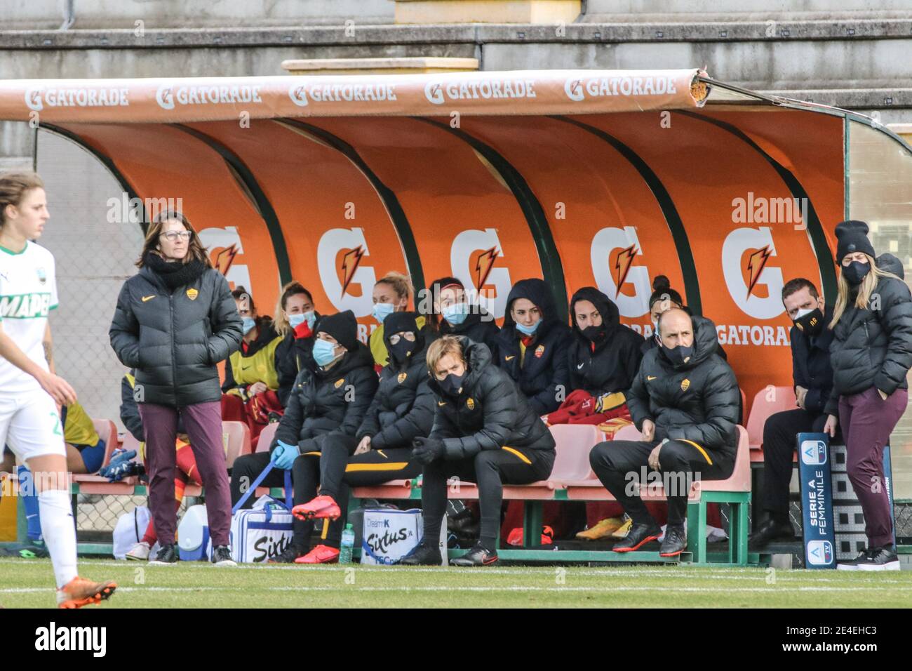 Rome, Italie. 23 janvier 2021. Rome, Italie, Tre Fontane Stadium, 23 janvier 2021, Elisabetta Bavagnoli (COMME Roma) pendant AS Roma vs US Sassuolo - football italien série A Women Match Credit: Simona Scarano/LPS/ZUMA Wire/Alamy Live News Banque D'Images