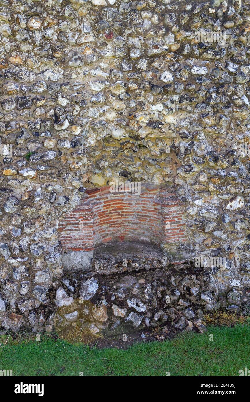 Détail d'une partie de la cuisine du château de Beckhamsted, un château de motte-et-bailey à Berkhamsted, Hertfordshire, Royaume-Uni. Banque D'Images