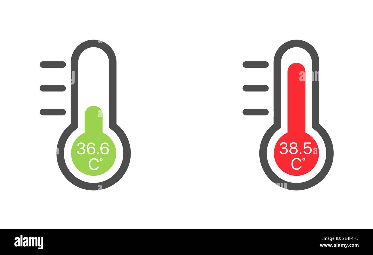 Icons3 de vecteur de thermomètre Illustration de Vecteur