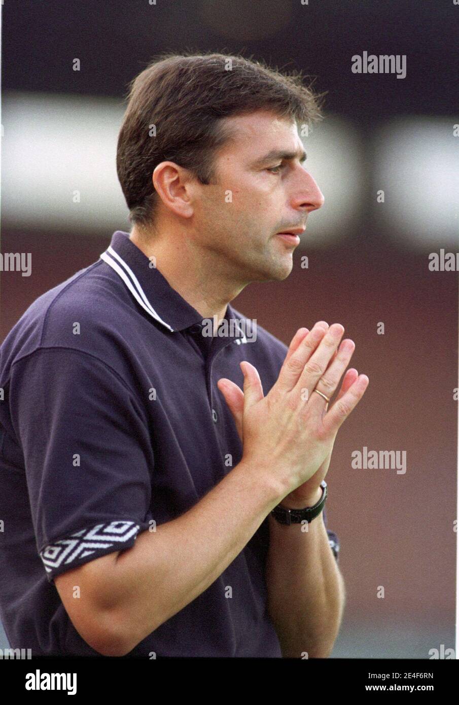 Rheinstadion Duesseldorf Allemagne 13.8.1998, football: 2ème saison Bundesliga 1998/99, Fortuna Duesseldorf (F95) vs KFC Uerdingen (KFC) 2:2 - Team Manager Klaus Allofs (F95) Banque D'Images