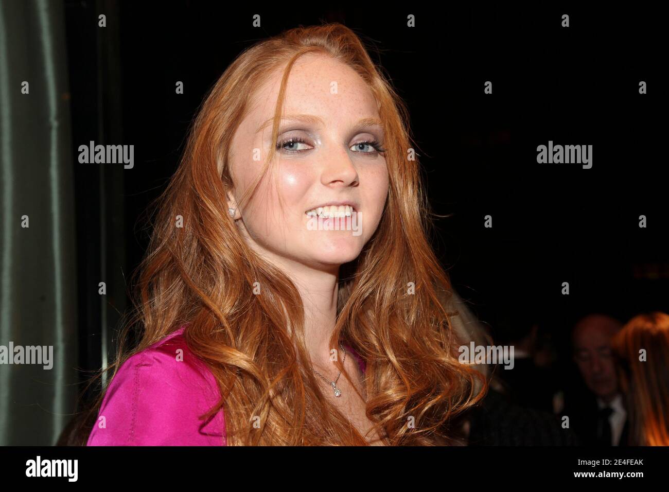 Lily Cole participe au cocktail d'inauguration de la boutique phare de Montblanc Paris, à Paris, en France, le 1er octobre 2009. Photo par Olivier Vigerie/ABACAPRESS.COM Banque D'Images