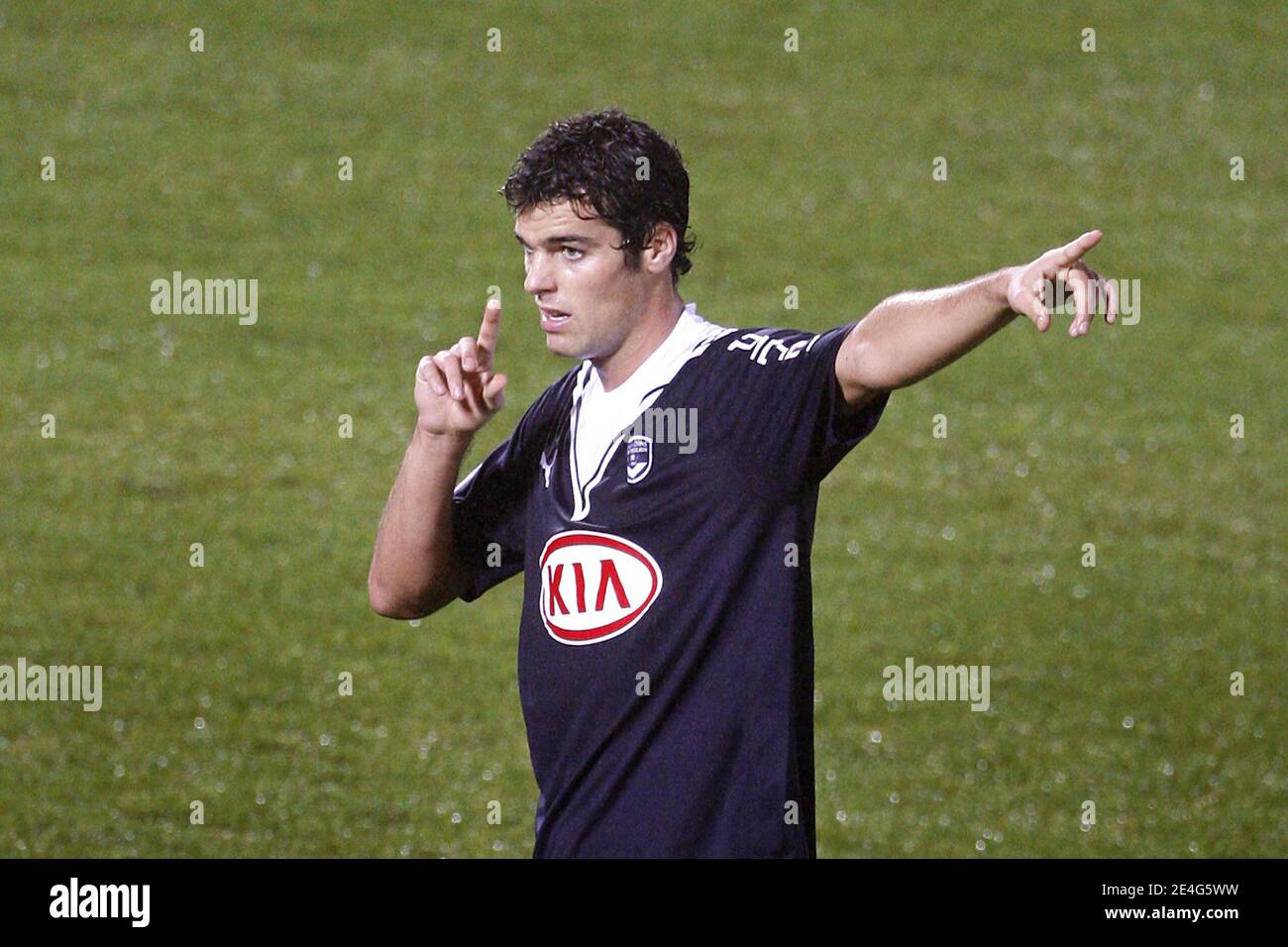 Yoann Gourmud de Bordeaux lors du match de football de la première Ligue française, Girondins de Bordeaux contre le Mans Union Club 72 au Stade Chaban-Delmas de Bordeaux, France, le 24 octobre 2009. Bordeaux a gagné 3-0. Photo de Patrick Bernard/Cameleon/ABACAPRESS.COM Banque D'Images