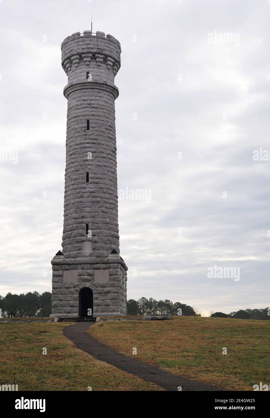 Memorial au colonel John T. Wilder au champ de bataille de Chickamauga en Géorgie. Banque D'Images