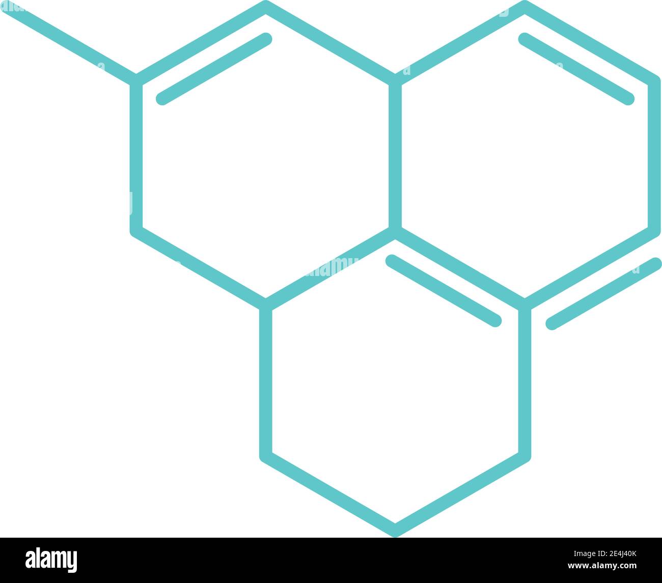 chimie structure molécule science illustration de vecteur de style plat Illustration de Vecteur