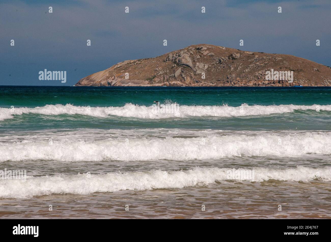 Darby Bay avec Shellback Island, Wilsons Promontory National Park, Victoria, Australie Banque D'Images