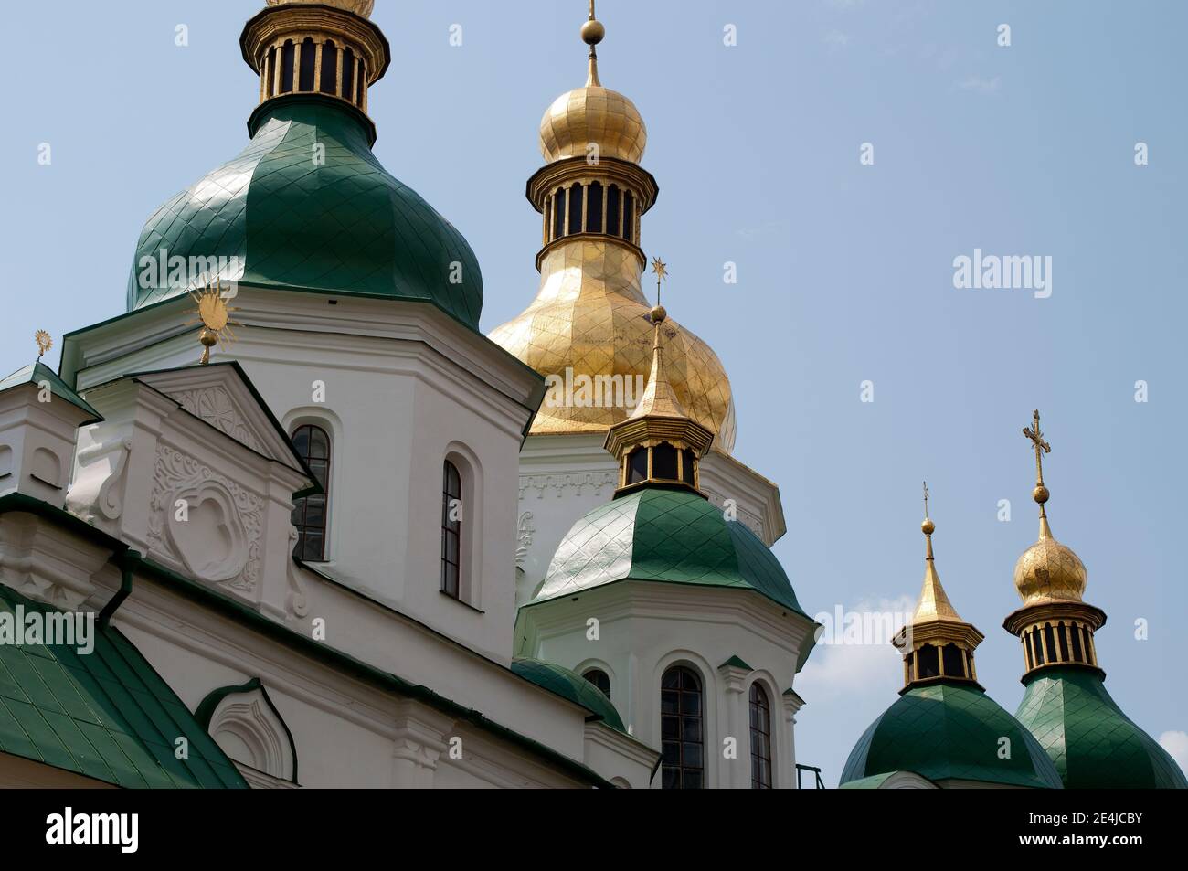 Kiev Ukraine, vue sur les dômes de la cathédrale Saint Sohpia Banque D'Images