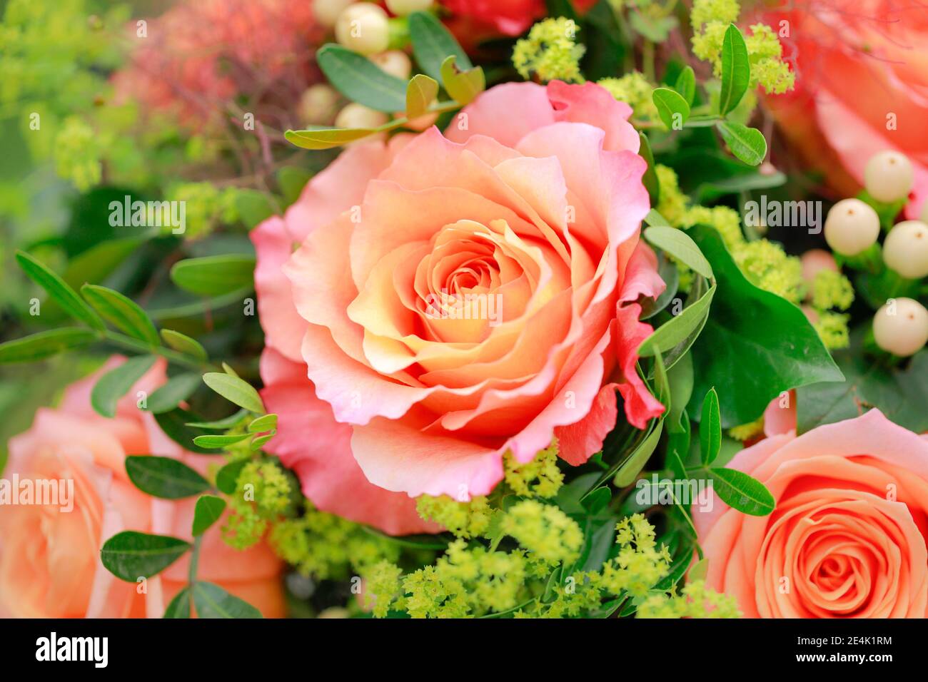 Détail bouquet, disposition fleur Banque D'Images