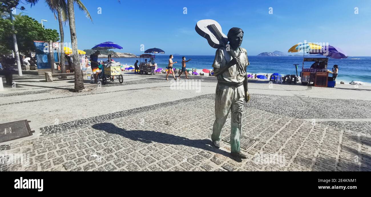 UNE JOURNÉE À RIO EN JANVIER 2021 Banque D'Images