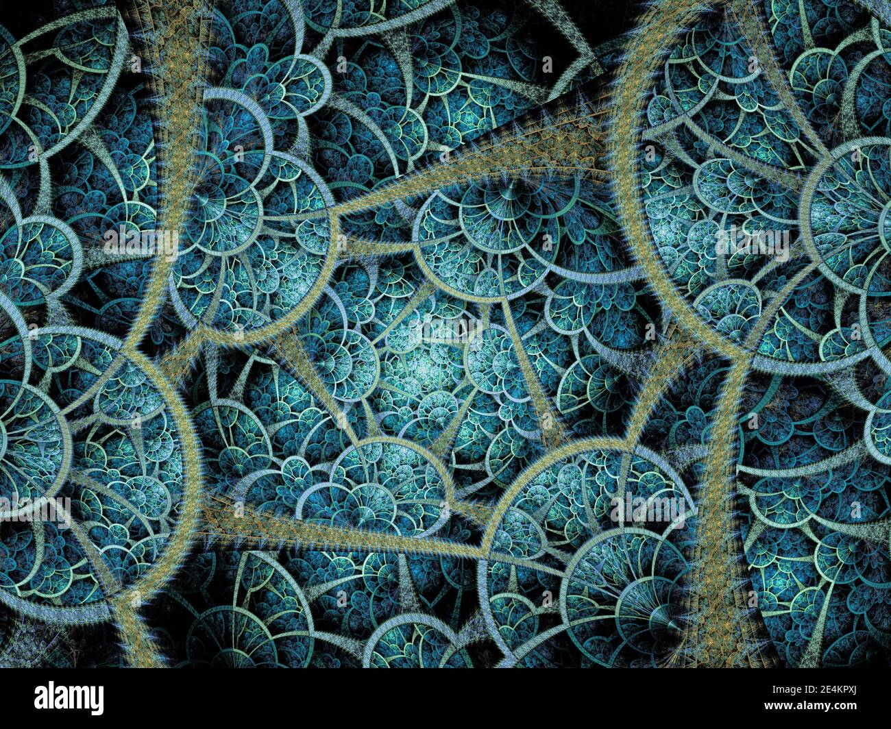 Complexe d'art fractal Banque D'Images