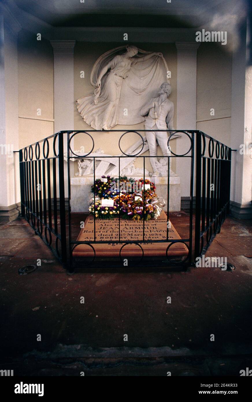 Dumfries Écosse Robert Burns grave Banque D'Images