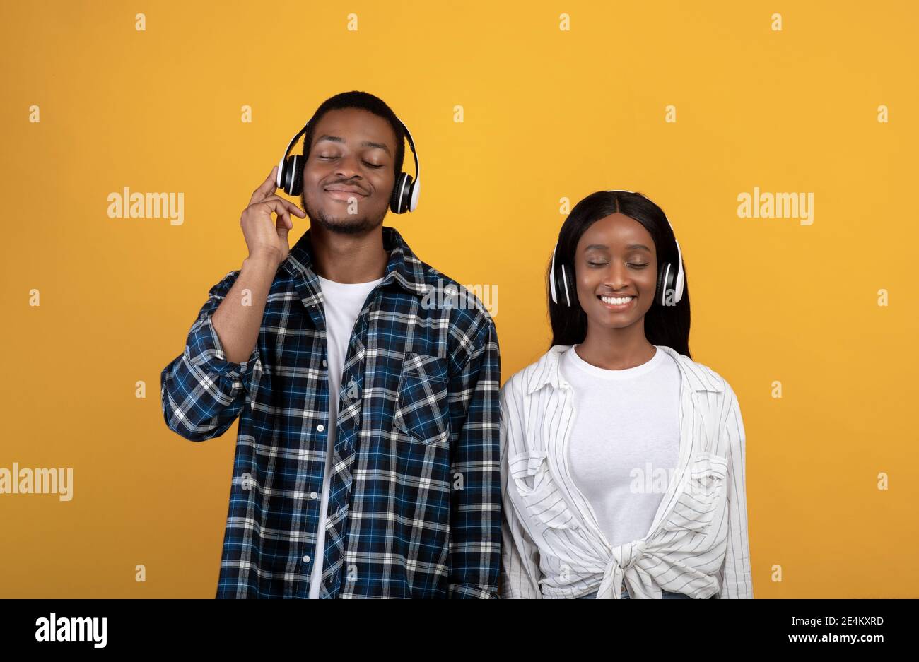 Profitez de votre temps libre et de votre musique dans l'application mobile Banque D'Images