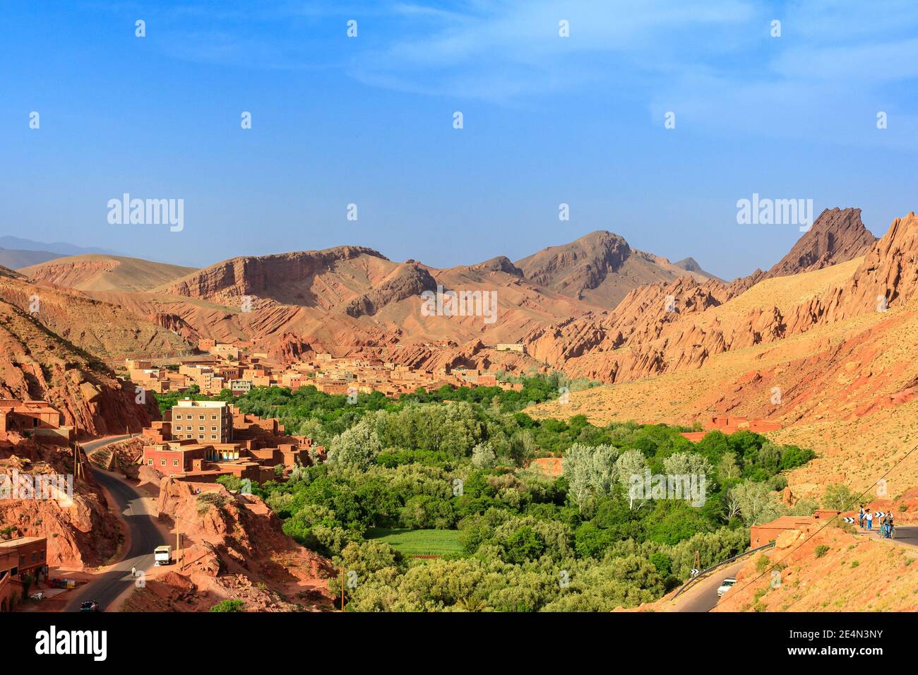 Vallée de Dades, Maroc Banque D'Images