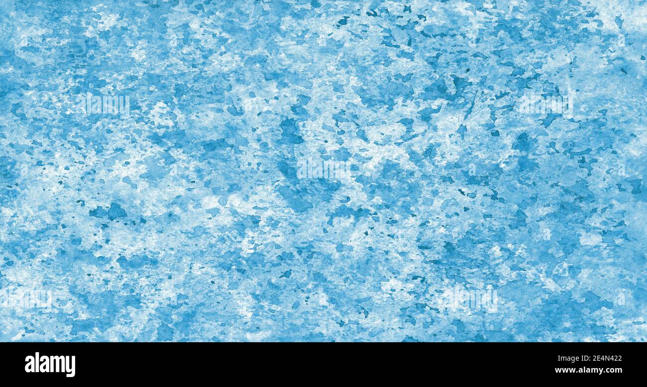 Azur bleu turquoise aquarelle abstraite pour l'arrière-plan Arrière-plans et textures bannières web design Banque D'Images